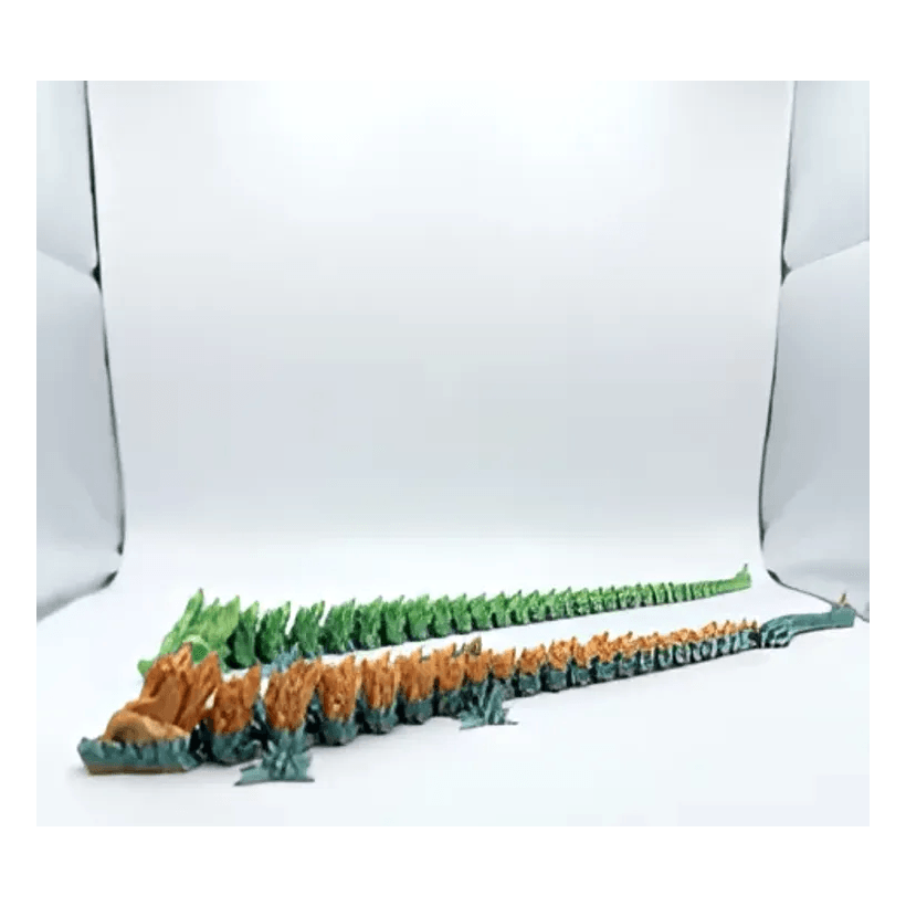 Colourful 3D printed dragons by KLIKD